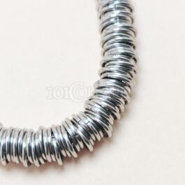 Pulsera de Acero anillas plateadas