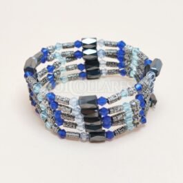 Collar/Pulsera Tupi Cristal Azul