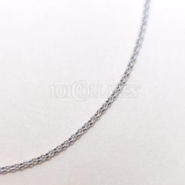 Cadena de plata rodiada 45cm.