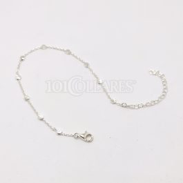 Pulsera plata relieve