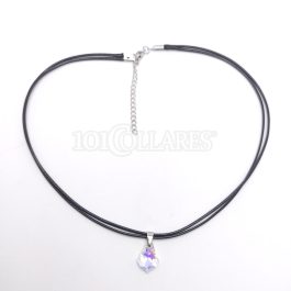 Collar con colgante gota cristal