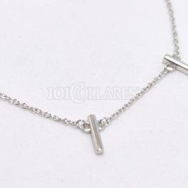 Pulsera de plata con columnas
