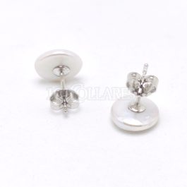 Pendientes de Perla Premium Moneda 10