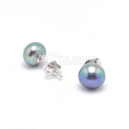 Pendientes de Perla Negra Premium 9